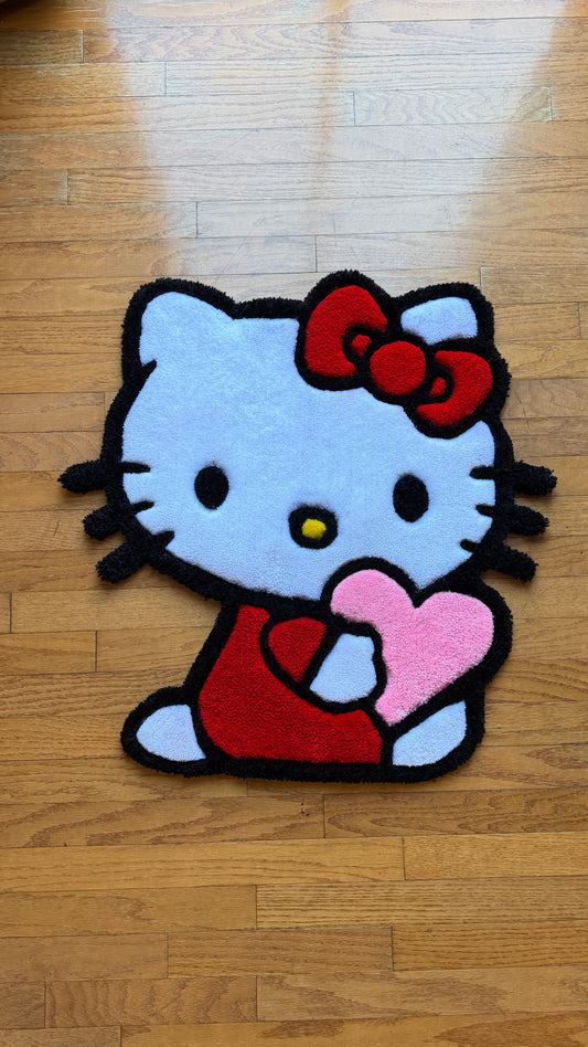 Hello Kitty Sitting Heart
