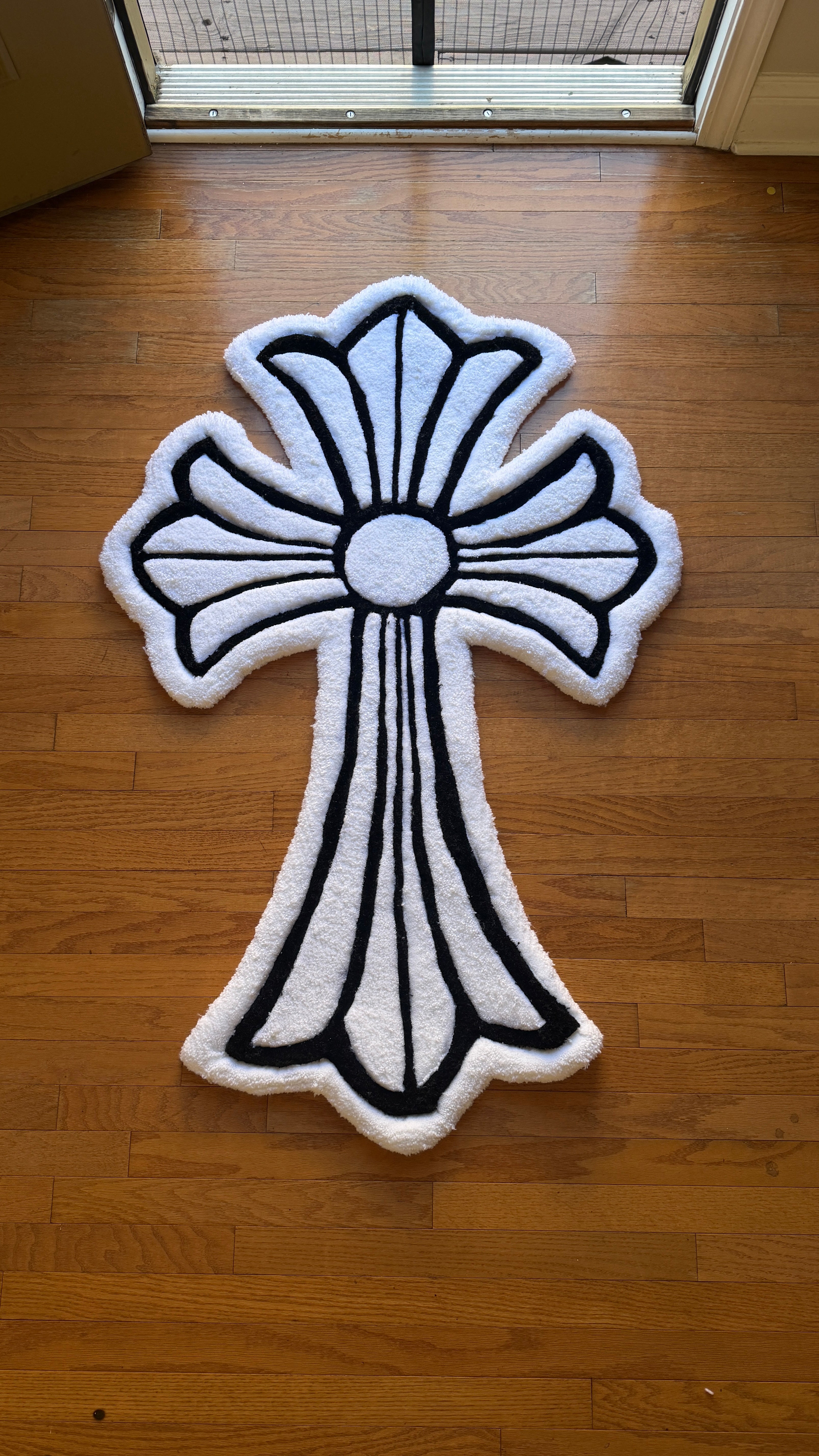 Lined Cross Rug