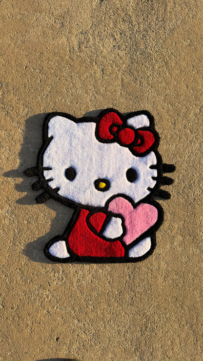 Hello Kitty Sitting Heart