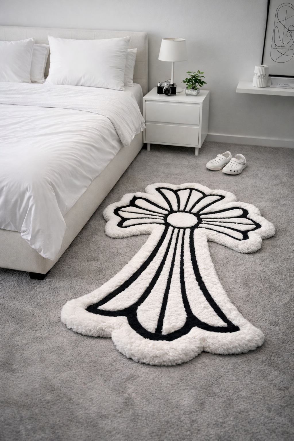 Lined Cross Rug