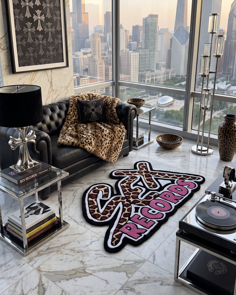 Cheetah Records Rug