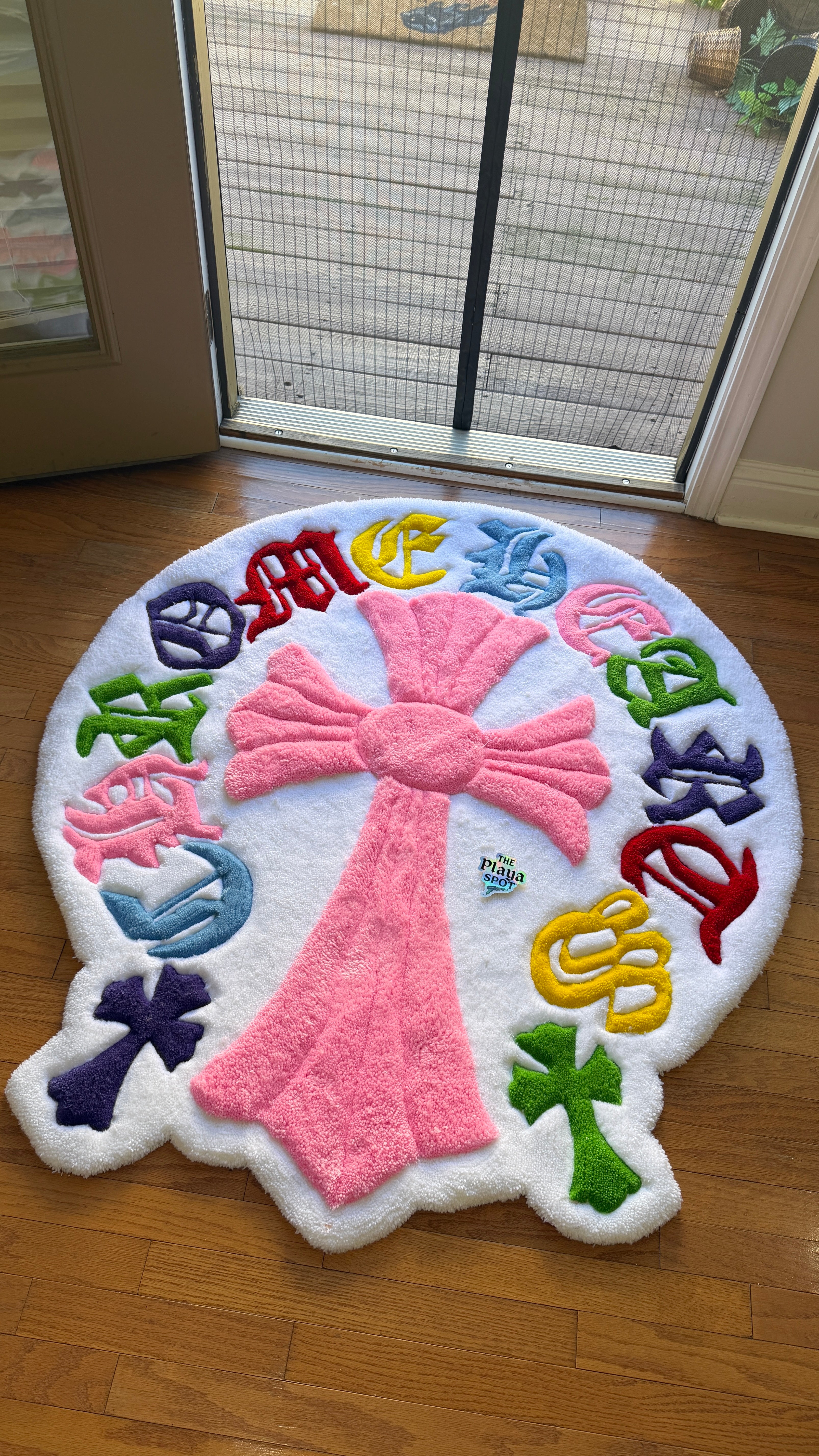 Colorful 3D Cross Rug