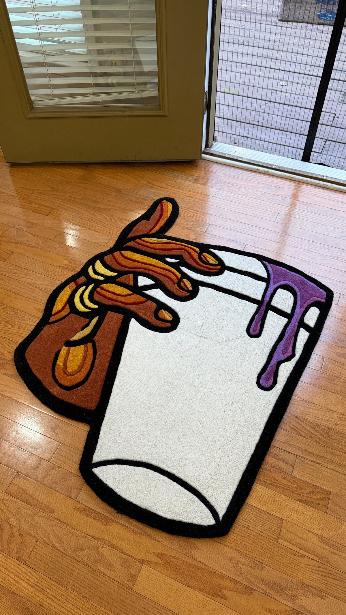 Drinking Cup Rug, 4ft x 3ft Hand Tufted | The Playa Spot – THE PLAYA SPOT