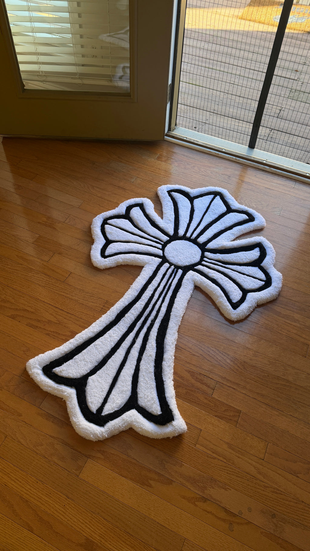 Lined Cross Rug