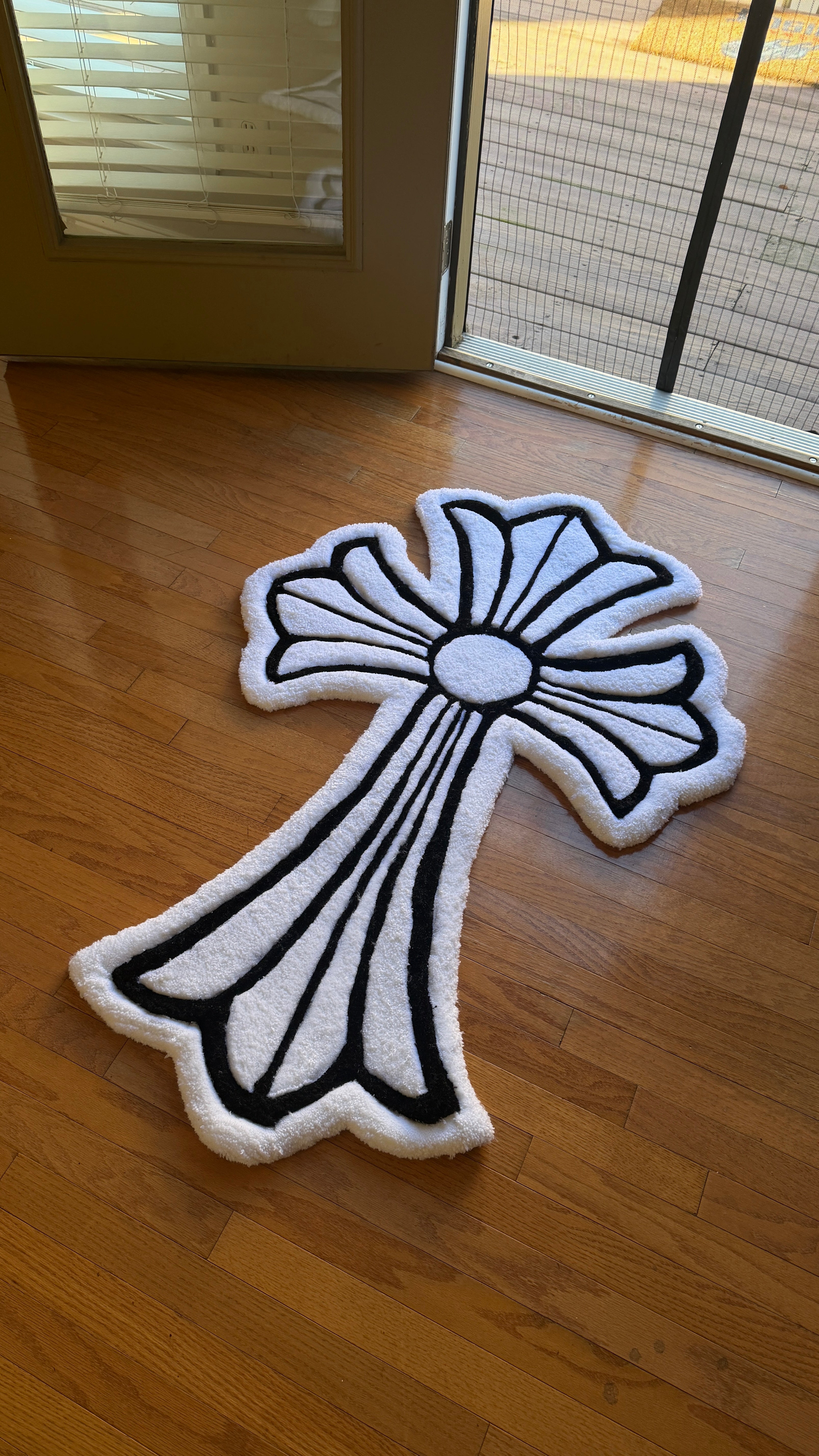 Lined Cross Rug