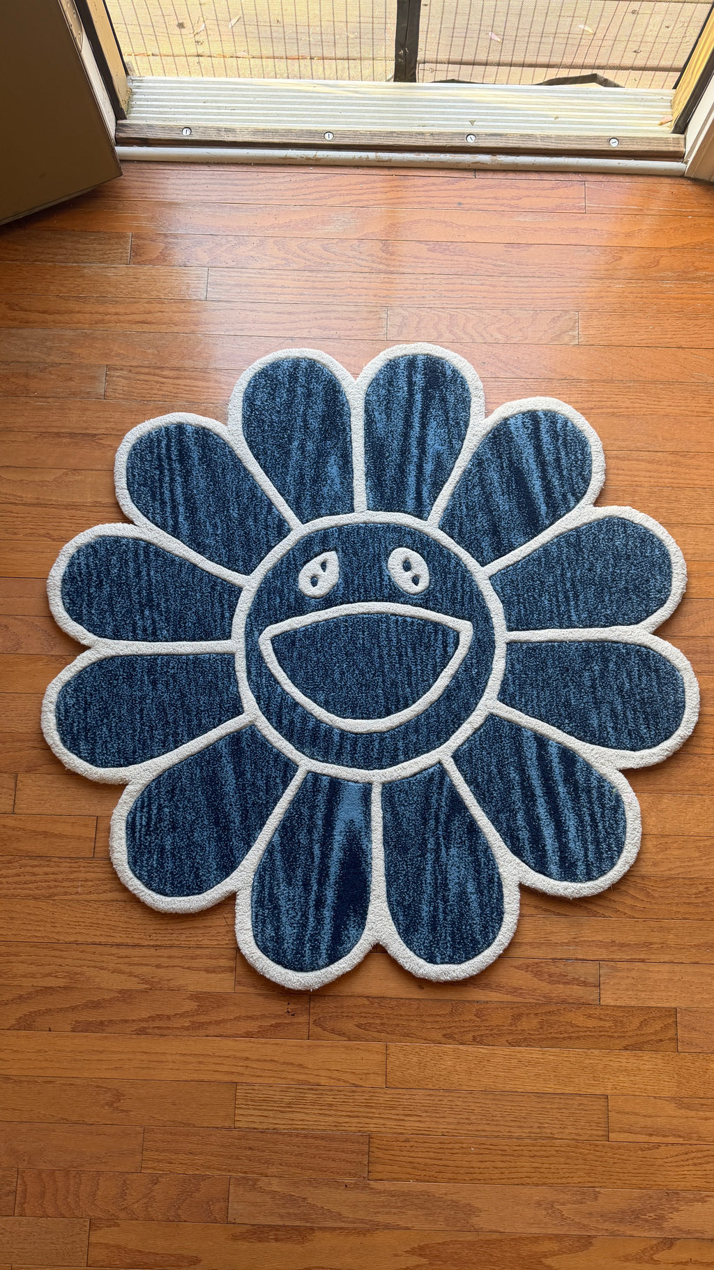 Blue Flower Rug