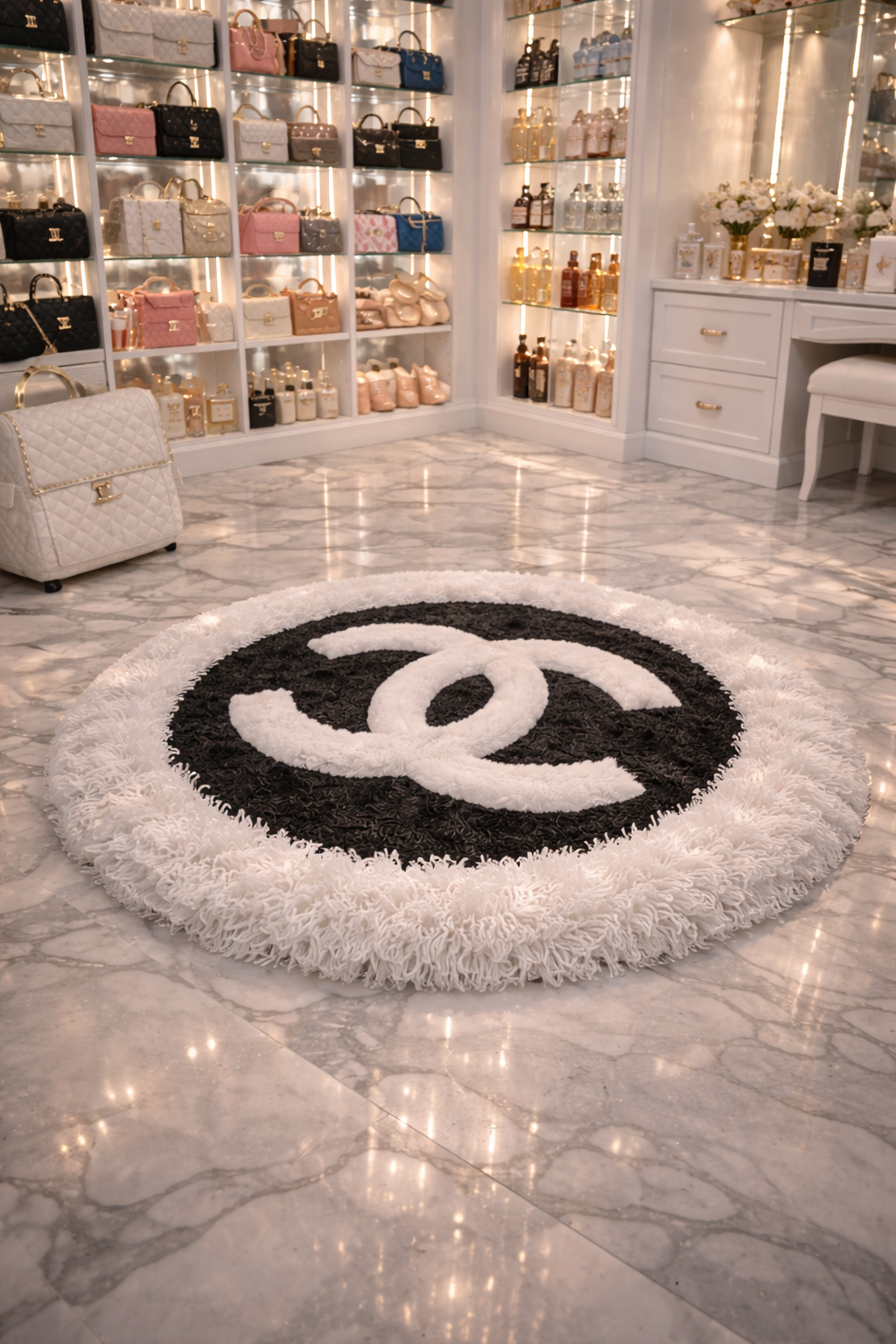 Fluffy C's Logo Rug