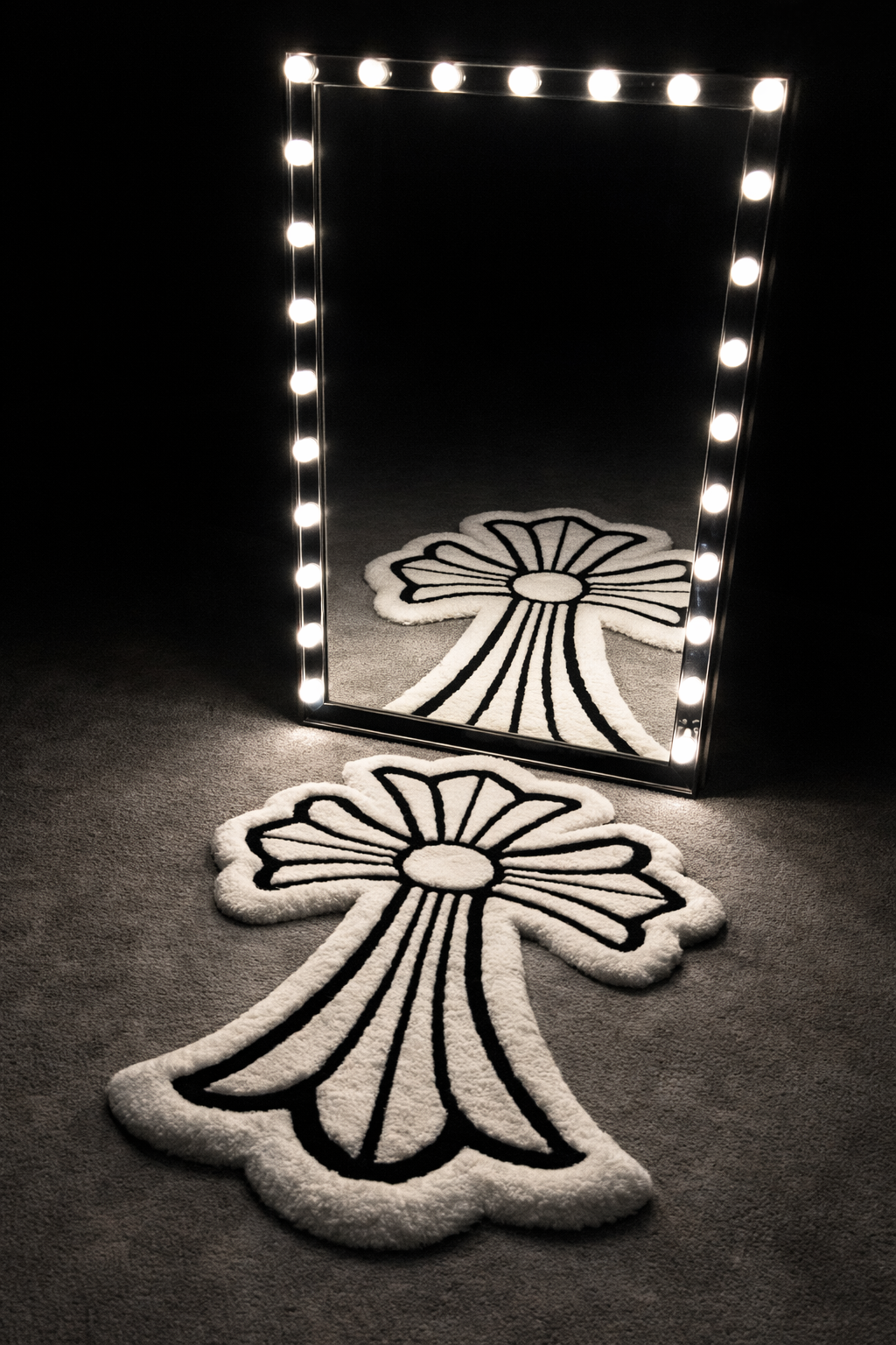 Lined Cross Rug