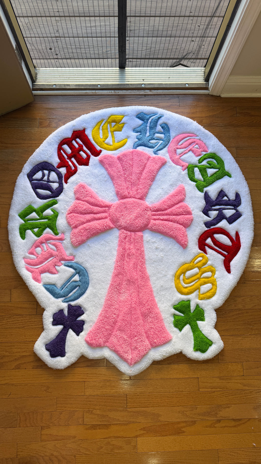 Colorful 3D Cross Rug
