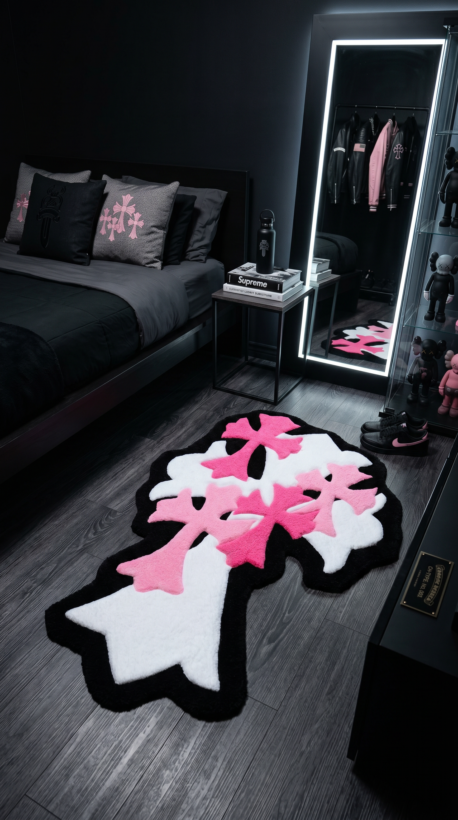 Colored Cross Rug