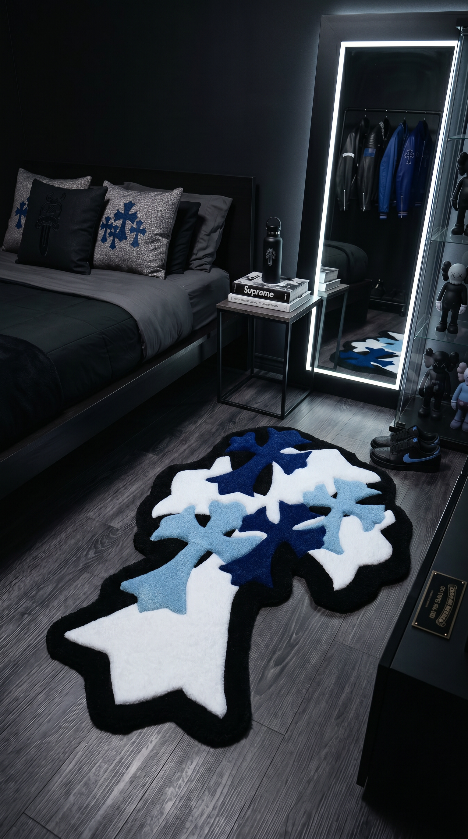 Colored Cross Rug