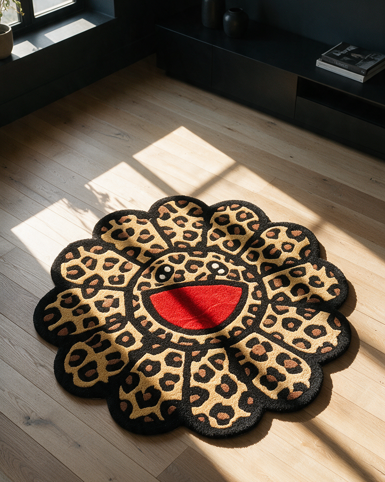 Cheetah Flower Rug