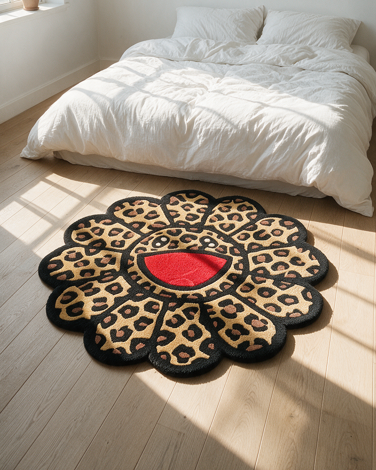 Cheetah Flower Rug